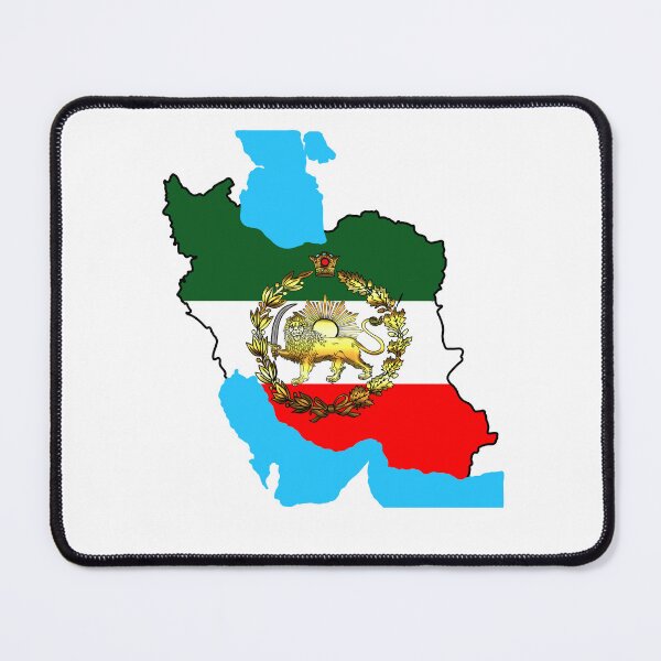 Item preview, Iran Pahlavi flag and map with golden lion  designed and sold by Fereshteh  Gilaki.