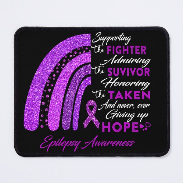 Item preview, Epilepsy Warrior Supporting Fighter Epilepsy Awareness designed and sold by Gillosina.