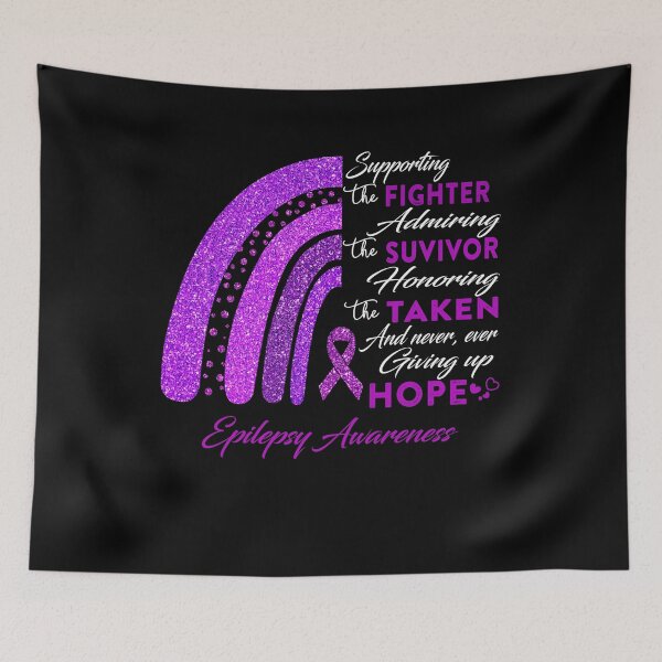 Item preview, Epilepsy Warrior Supporting Fighter Epilepsy Awareness designed and sold by Gillosina.