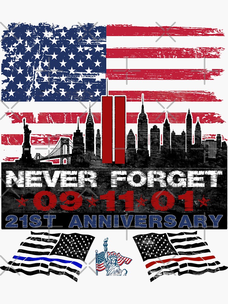 "911 Anniversary" Sticker for Sale by RayW Redbubble