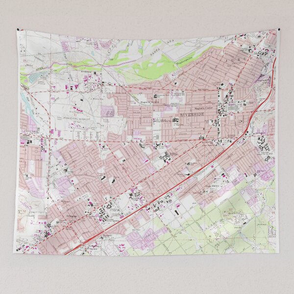 Item preview, Vintage Map of Riverside California (1967) 2  designed and sold by BravuraMedia.