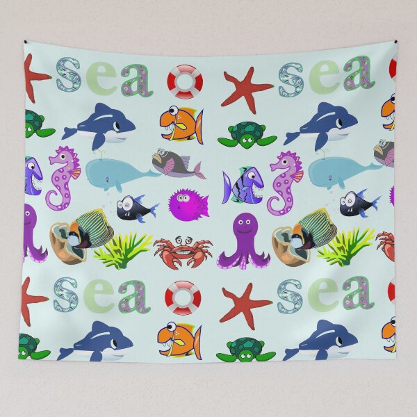 Item preview, Sea and Ocean Creatures Aquatic Life  designed and sold by silviaol.