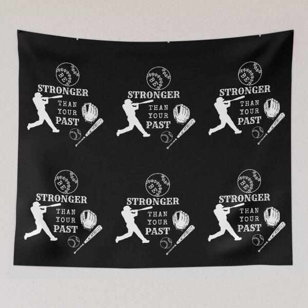 Item preview, Be Stronger Than Your Past (Baseball B) designed and sold by SimplyMe-Plus.