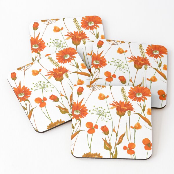Item preview, Red Floral Watercolor-Style Fairy Tale Pattern designed and sold by DEC02.