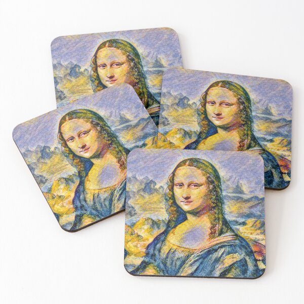 Item preview, "Mona Lisa (56)" an iconic Renaissance painting reimagined. designed and sold by thalasson.