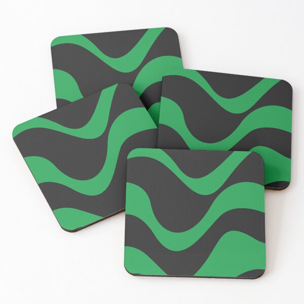 Item preview, Green Wavy Swirling Abstract art - Pattern designed and sold by ResuWreck.