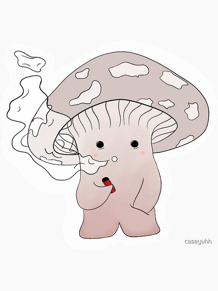 Vaping mushroom" Sticker for Sale by caseyuhh | Redbubble