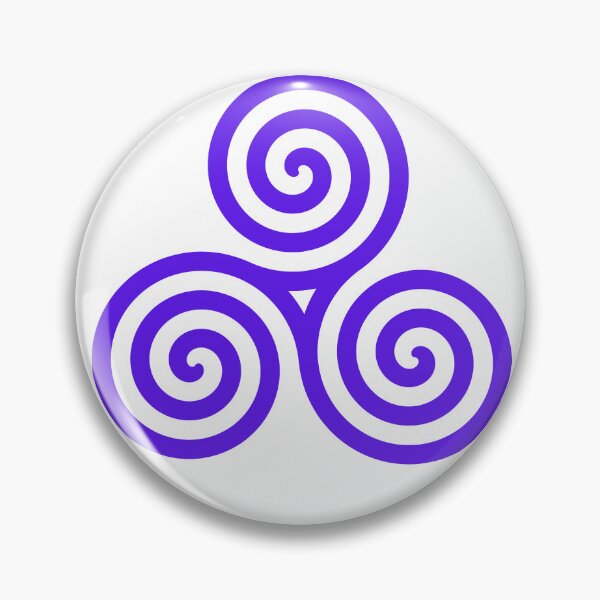 Item preview, Celtic Triskelion—triple spiral—purple designed and sold by drumweaver.