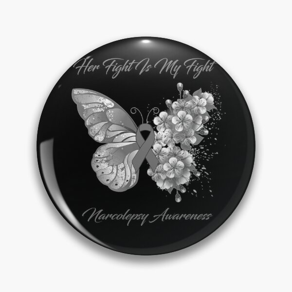 Item preview, Her Fight Is My Fight Narcolepsy Awareness Butterfly Ribbon Gifts designed and sold by Adropine.