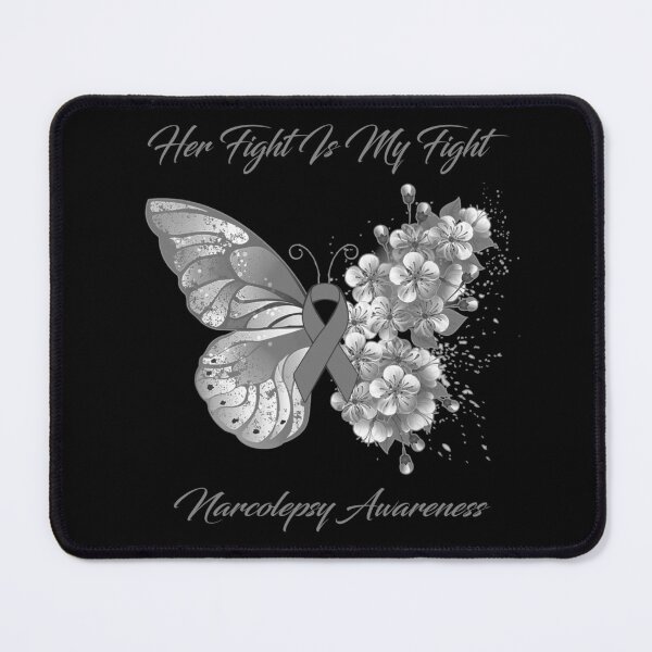 Item preview, Her Fight Is My Fight Narcolepsy Awareness Butterfly Ribbon Gifts designed and sold by Adropine.