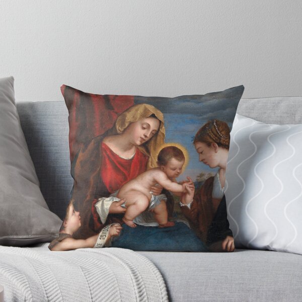 Item preview, The Mystical Marriage of Saint Catherine | Venetian School | 1540 Renaissance Gospel Biblical Art designed and sold by CJET.
