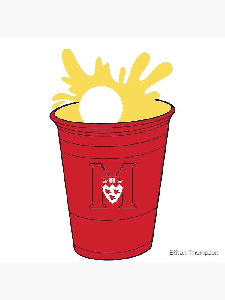 "McGill University Beer Pong" Poster for Sale by ZoomU Redbubble
