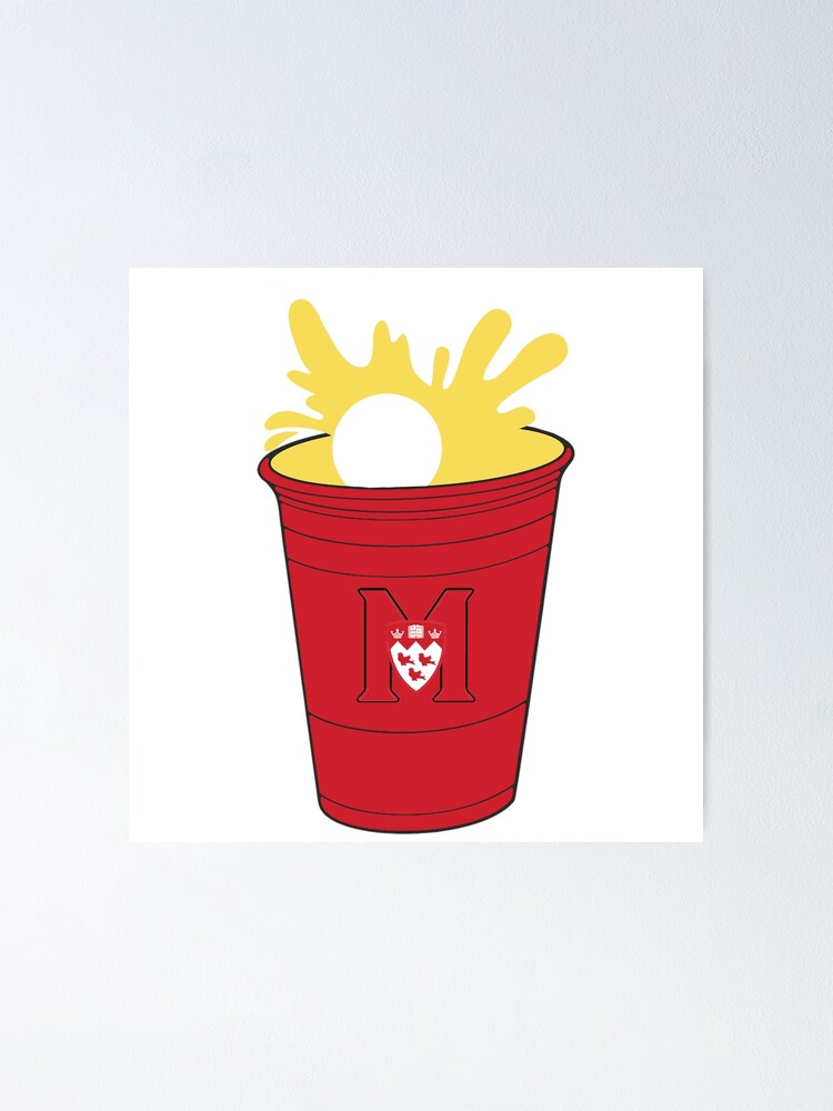 "McGill University Beer Pong" Poster for Sale by ZoomU Redbubble