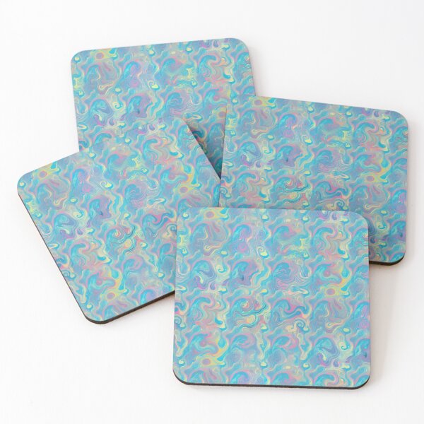 Item preview, Remolinos psicodélicos modernos azules designed and sold by PinterPattern.