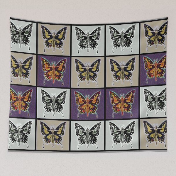 Item preview, Vintage butterfly woman patterns designed and sold by Astralia.