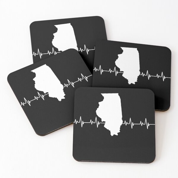 Item preview, Illinois Heartbeat Pulse Line designed and sold by TubularTees.
