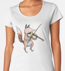 Violin Fox Women's Premium T-Shirt