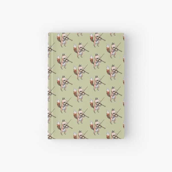 Violin Fox Hardcover Journal
