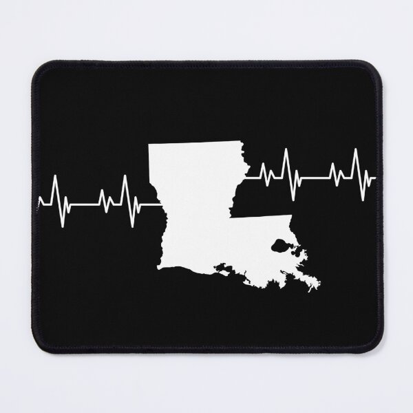 Item preview, Louisiana Heartbeat Pulse Line designed and sold by TubularTees.