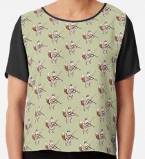Violin Fox Chiffon Top