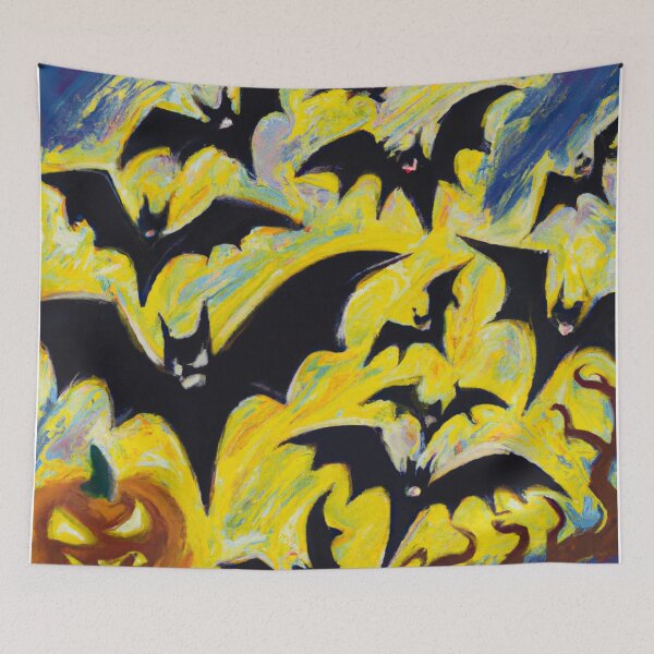 Item preview, Bats in the moonlight designed and sold by zombiehunterj.