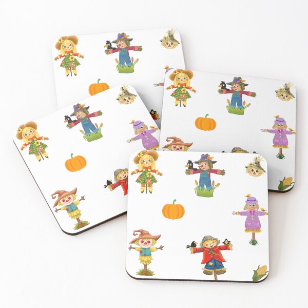 Item preview, Colorful Autumn Scarecrow, Pumpkin and Corn designed and sold by silviaol.