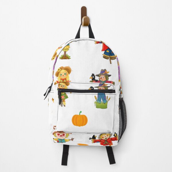 Item preview, Colorful Autumn Scarecrow, Pumpkin and Corn designed and sold by silviaol.