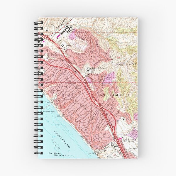 Item preview, Vintage Map of San Clemente California (1968) designed and sold by BravuraMedia.
