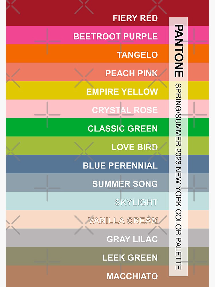 Cuaderno de espiral «Paleta de colores de la Semana de la Moda de Nueva