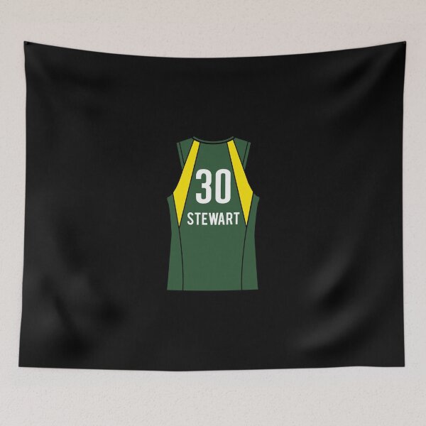 Item preview, Breanna Stewart Green Jersey Sticker Sticker designed and sold by krbqalice.