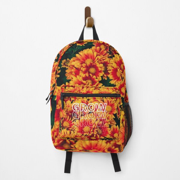 Item preview, GROW (above) - Vintage Warm Orange Yellow Flowers designed and sold by AliceSLee.