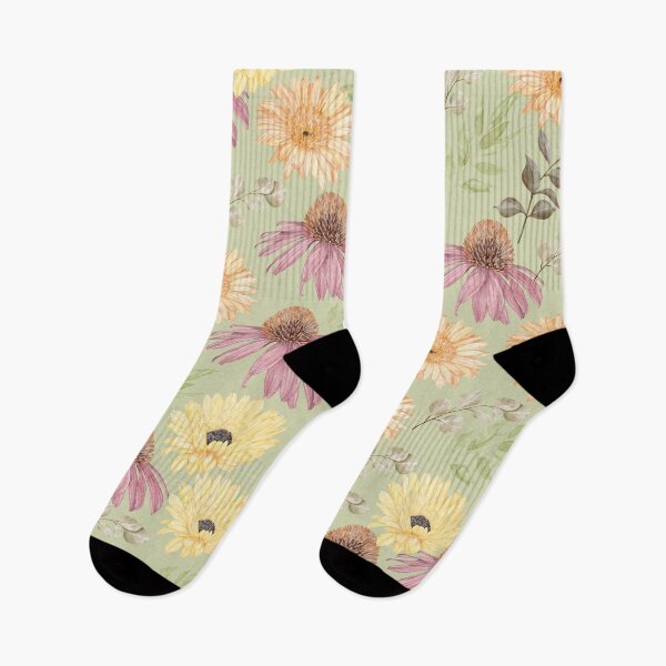 Item preview, Fall Boots Pretty Flowers designed and sold by WildAliceArt.
