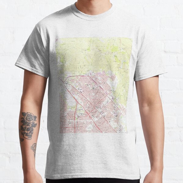 Vintage Map of San Fernando California (1966) Classic T-Shirt