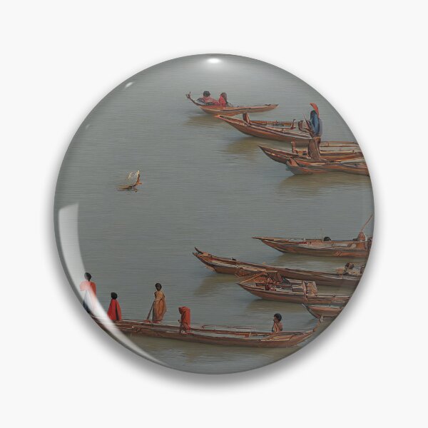 Item preview, The Ganges River in India, digital art designed and sold by Art-of-AI.