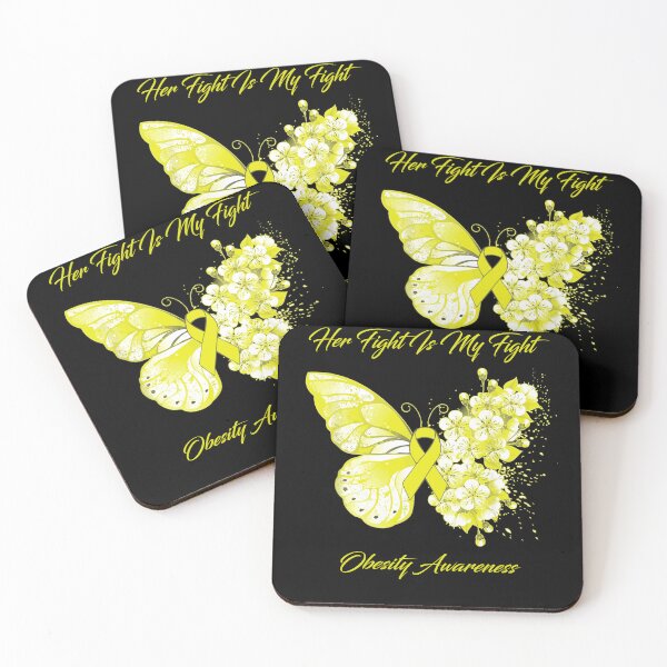 Item preview, Her Fight Is My Fight Obesity Awareness Butterfly Ribbon Gifts designed and sold by Adropine.