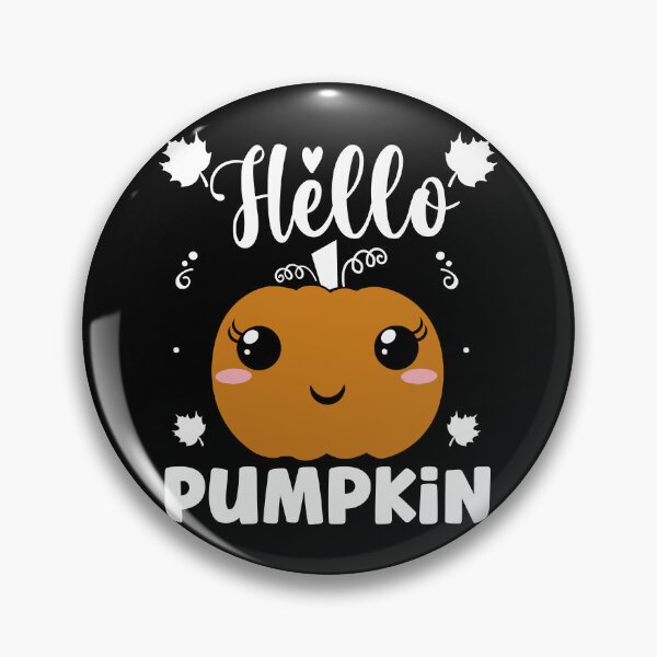 Item preview, Hello Pumpkin Cute Halloween Fall Pumpkin Design - Black designed and sold by PearlMoonGrapes.