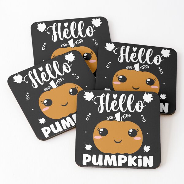 Item preview, Hello Pumpkin Cute Halloween Fall Pumpkin Design - Black designed and sold by PearlMoonGrapes.