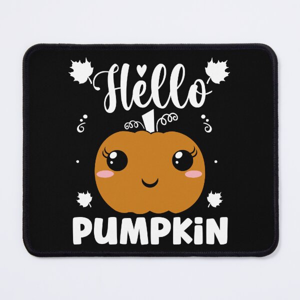 Item preview, Hello Pumpkin Cute Halloween Fall Pumpkin Design - Black designed and sold by PearlMoonGrapes.