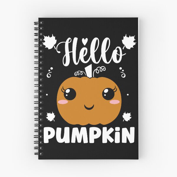 Item preview, Hello Pumpkin Cute Halloween Fall Pumpkin Design - Black designed and sold by PearlMoonGrapes.