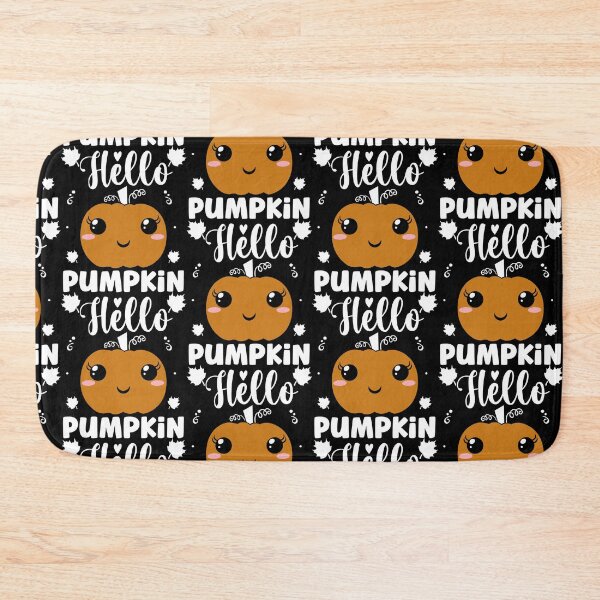 Item preview, Hello Pumpkin Cute Halloween Fall Pumpkin Design - Black designed and sold by PearlMoonGrapes.