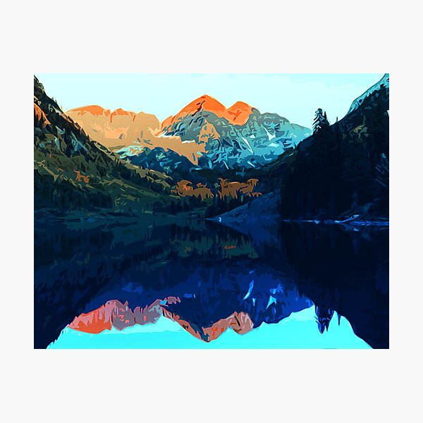 The Wonderful Maroon Bells - Landscapes of USA Photographic Print