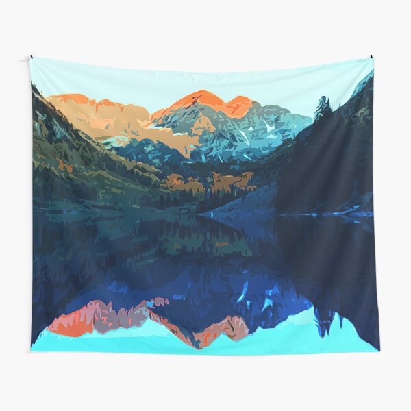 The Wonderful Maroon Bells - Landscapes of USA Tapestry