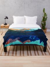 The Wonderful Maroon Bells - Landscapes of USA Throw Blanket