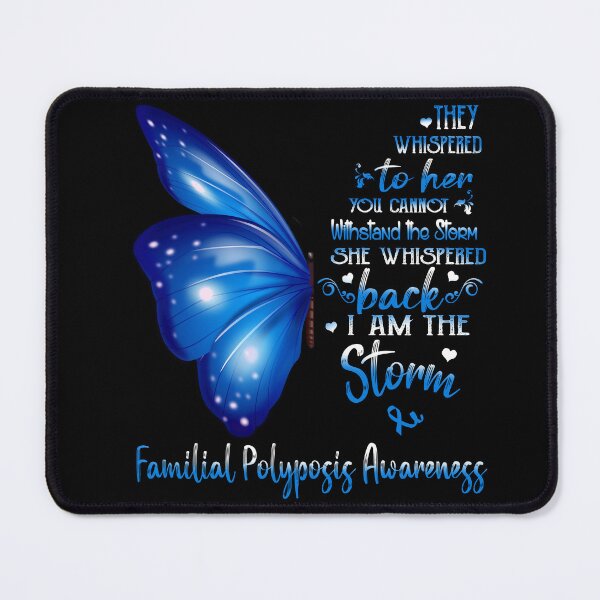 Item preview, She Whispered Back I Am The Storm Familial Polyposis Awareness Butterfly designed and sold by frechettee.
