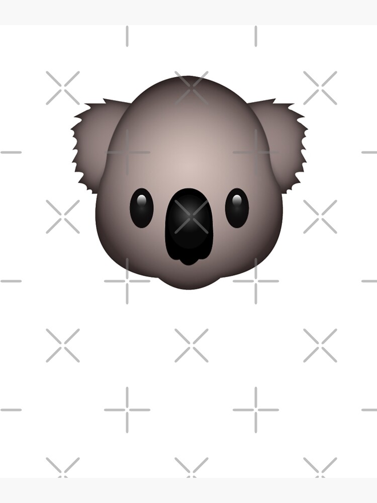 Póster «Cute Koala Emoji camiseta» de PrintPress Redbubble