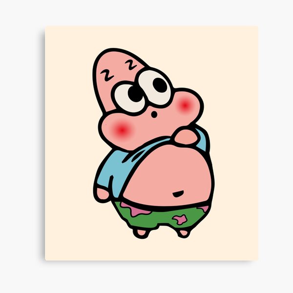 "Süßer Patrick Star Süße Memes" Leinwanddruck von NaomyTeo Redbubble