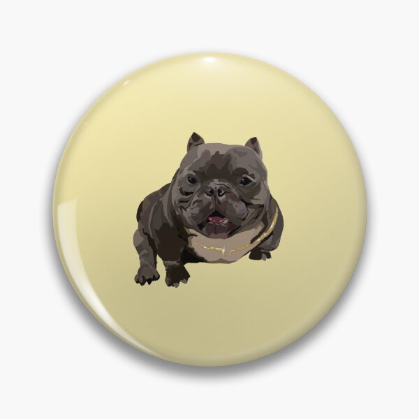Item preview, bulldog wearing a gold chain designed and sold by bubblybathtime.