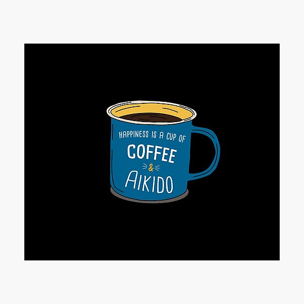 Artikel-Vorschau von Aikido & Coffee is happiness, designt und verkauft von orlumbuspirate.