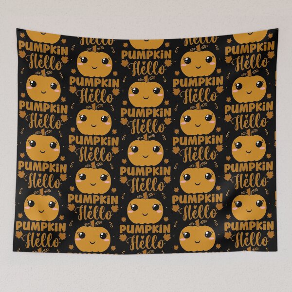 Item preview, Hello Pumpkin Cute Halloween Fall Pumpkin Design - Orange designed and sold by PearlMoonGrapes.