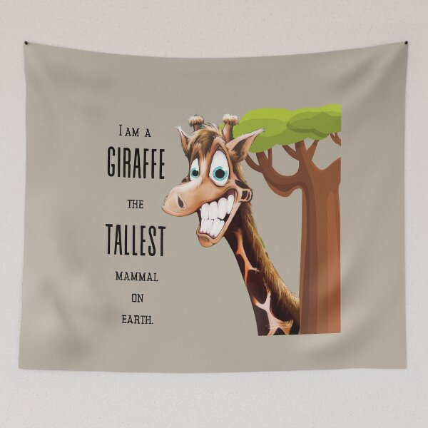 Item preview, I am a giraffe...the tallest mammal on earth. designed and sold by MonkeyTales.